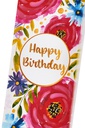 Happy Birthday with Floral Print