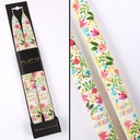 Happy Birthday Florals - Set of 2 Taper Candles
