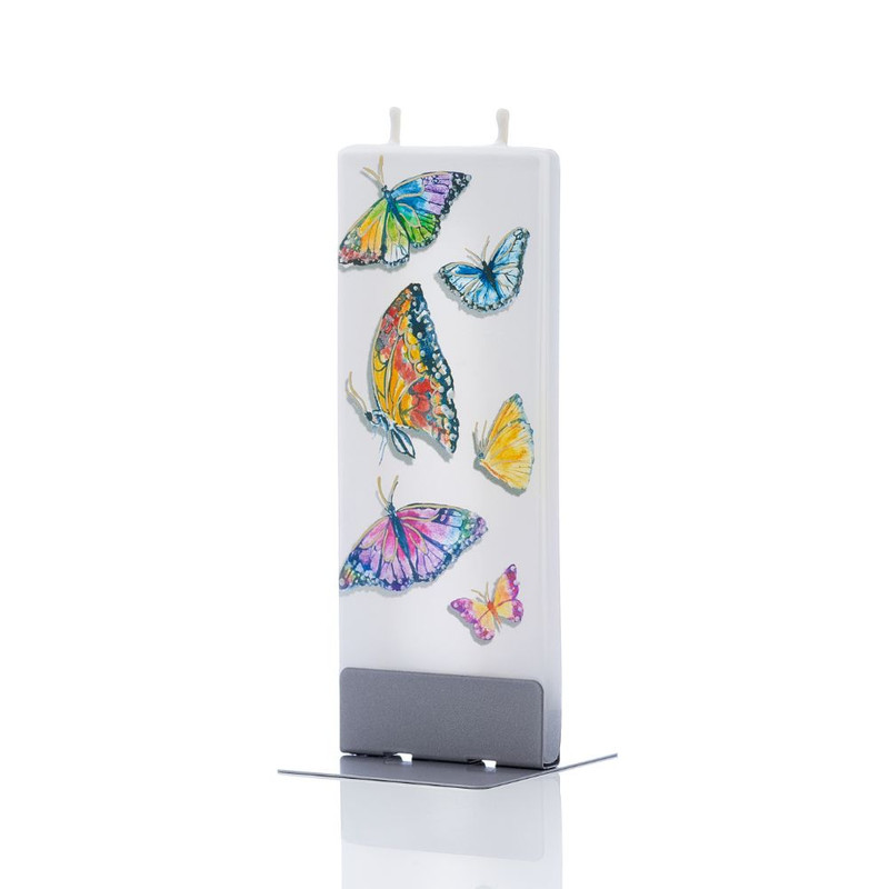 Rainbow Butterflies Candle