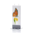 Monarch Butterfly On Flower Candle