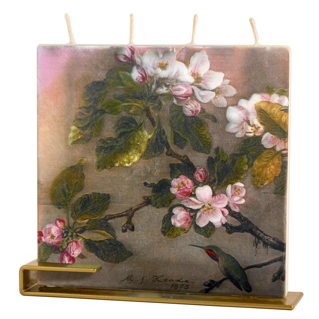 Square Hummingbird and Apple Blossoms - Heade