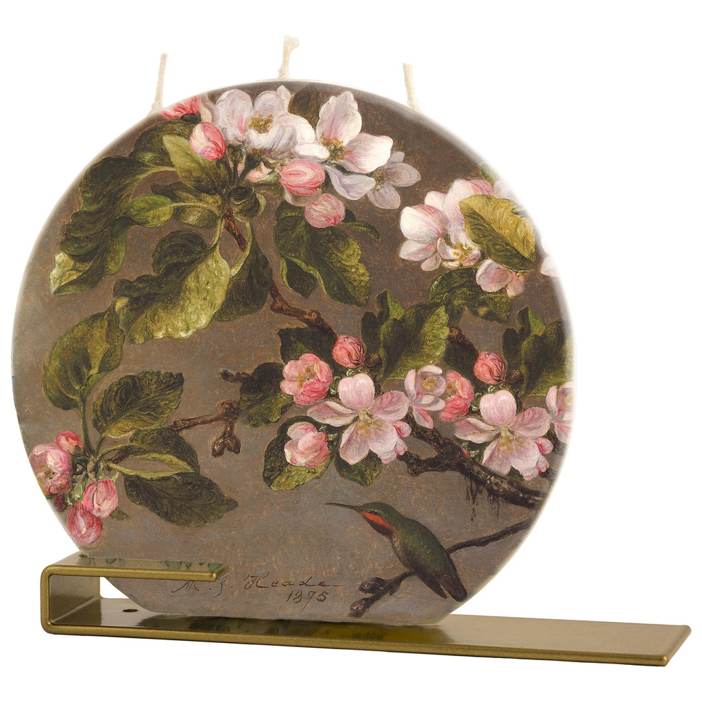 Round Hummingbird and Apple Blossoms - Heade