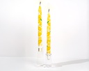Lemons - Set of 2 Taper Candles